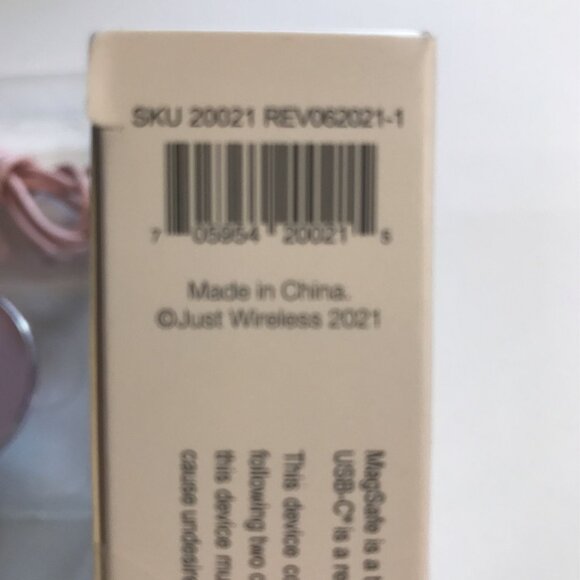 JUST WIRELESS MAGNETIC CHARGER 5FT USB C FOR iPHONE 12 & 13 15W Pink - Picture 9 of 9